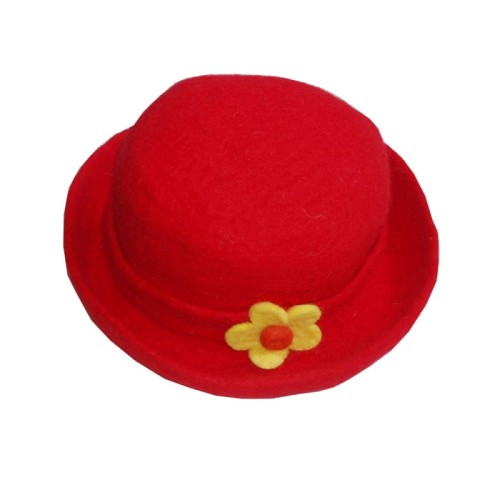 Flowery Felt Hat
