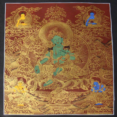 Green Tara Painting Thangka