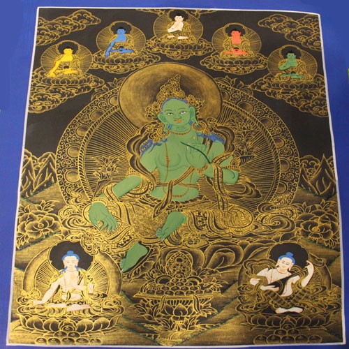 Green Tara Thangka Painting