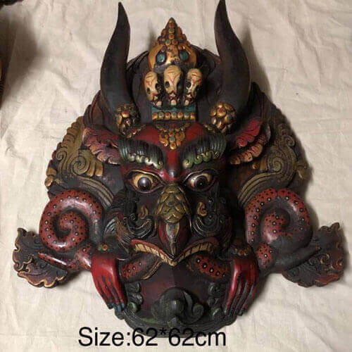 Kaal Bhairab Wooden Mask