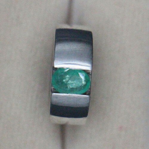 Men's Ring Emerald
