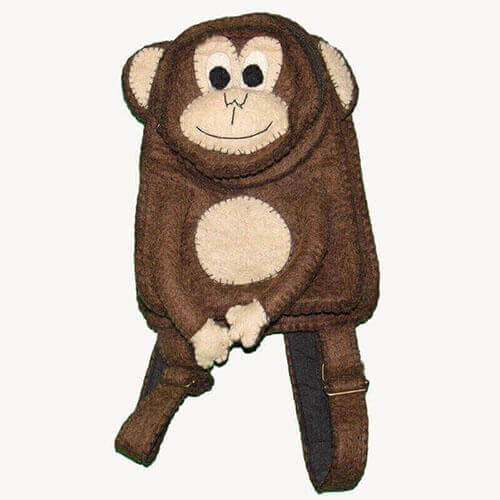 Monkey Felt Bag