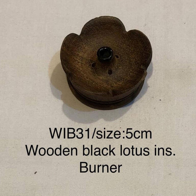 Wooden Black Lotus Incense Burner