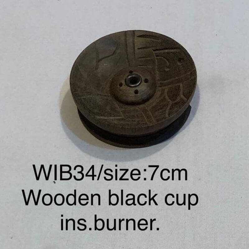 Wooden Black Cup Burner