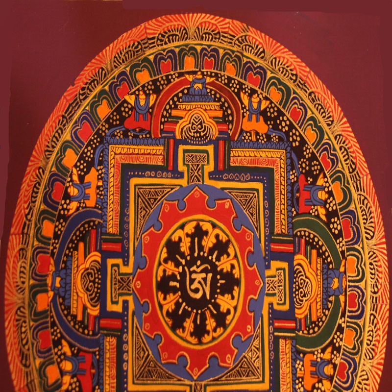 Mandala Om Painting Thangka