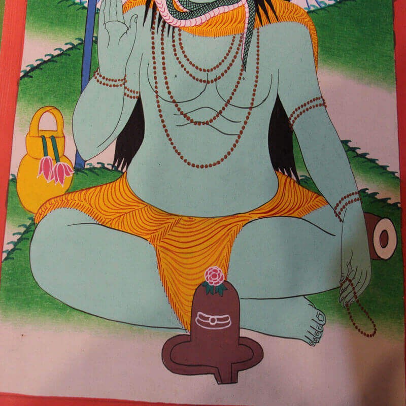 Lord Shiva Thangka Painting