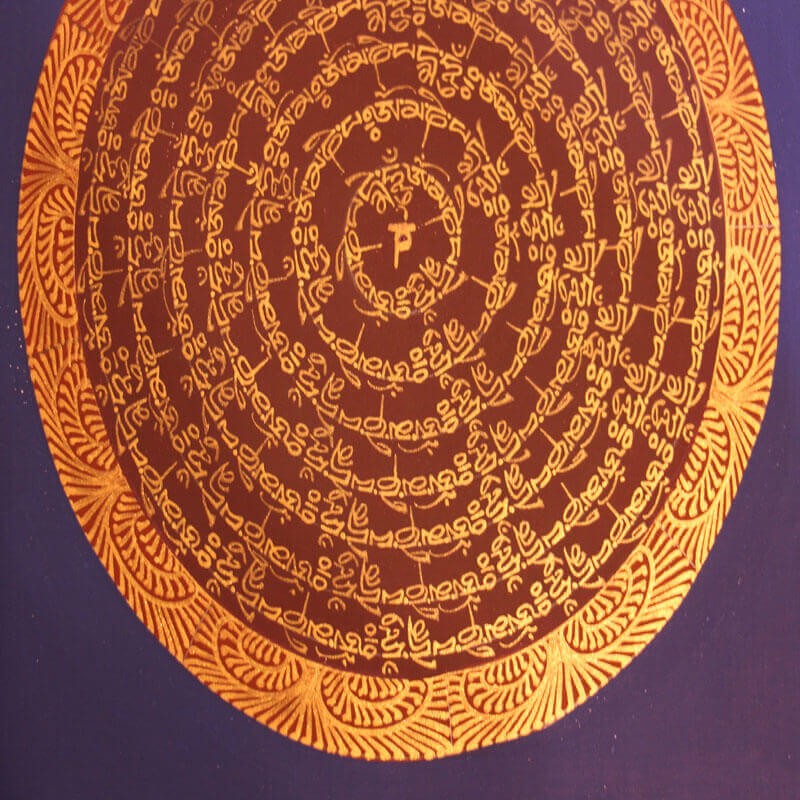Full Mantra Thangka Painting