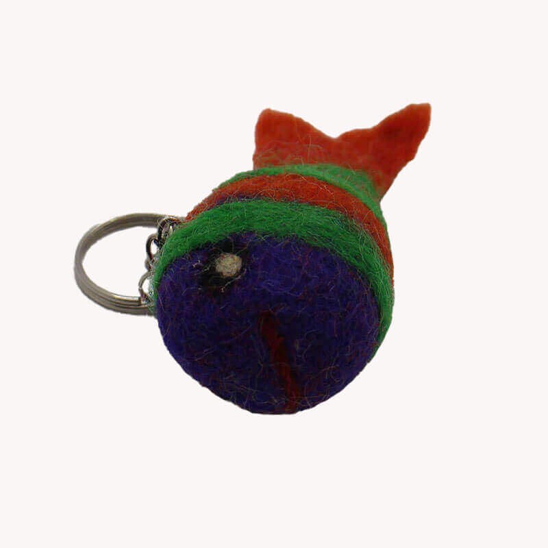 Colourful Fish Key Ring