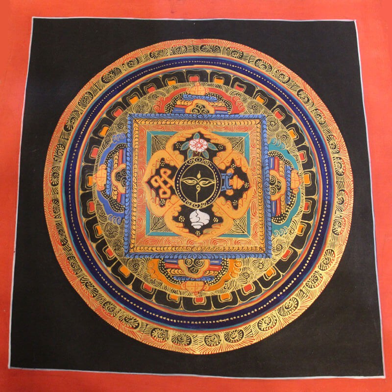 Buddha Eyes Mandala Thangka Painting