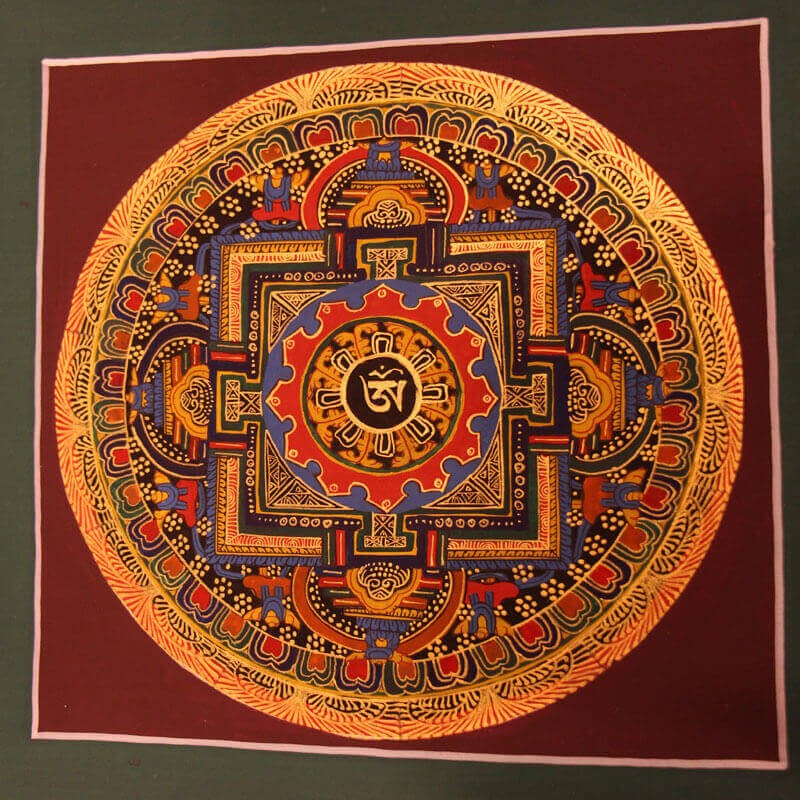 Om Mandala Thangka Painting