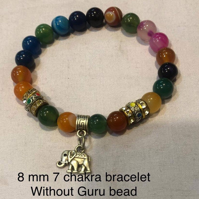 7 Chakra Bracelet without Guru Bead