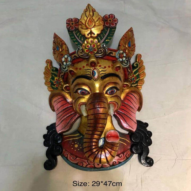 Ganesha Wooden Mask