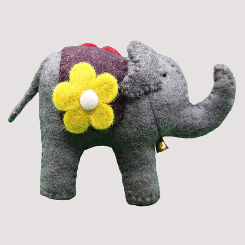 Elephant Felt Doll
