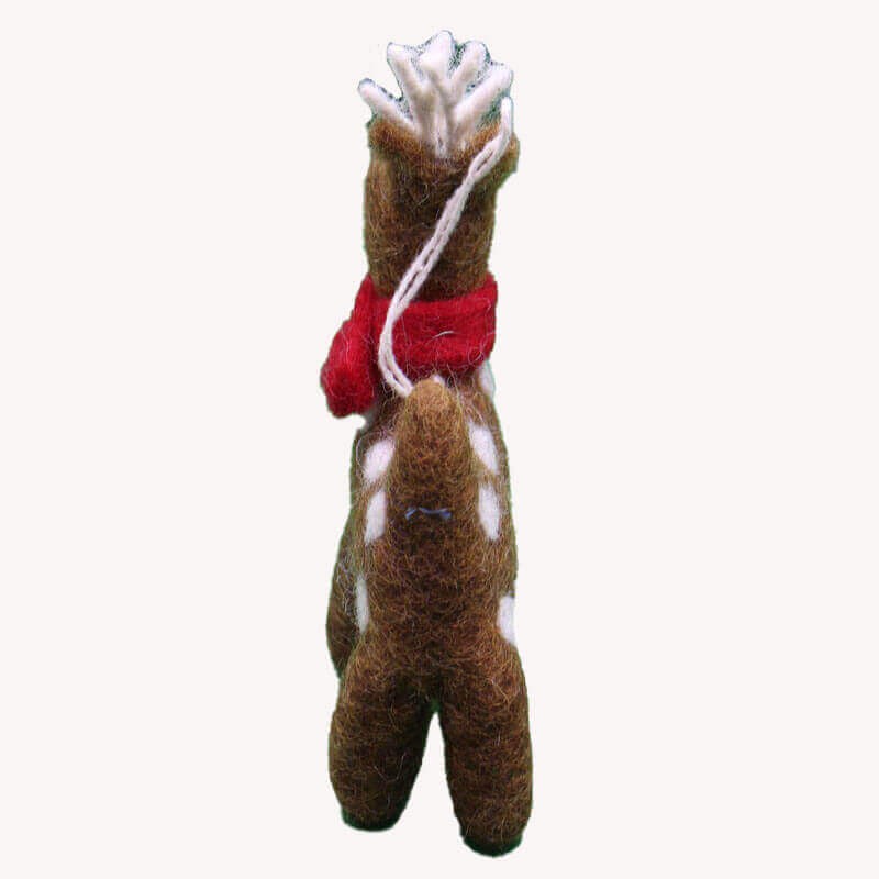 Spotted Reindeer Felt Doll