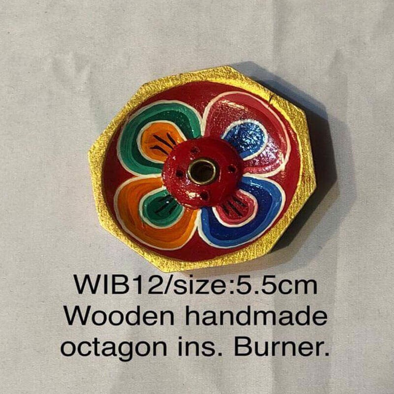 Wooden Handmade Octagon Incense Burner