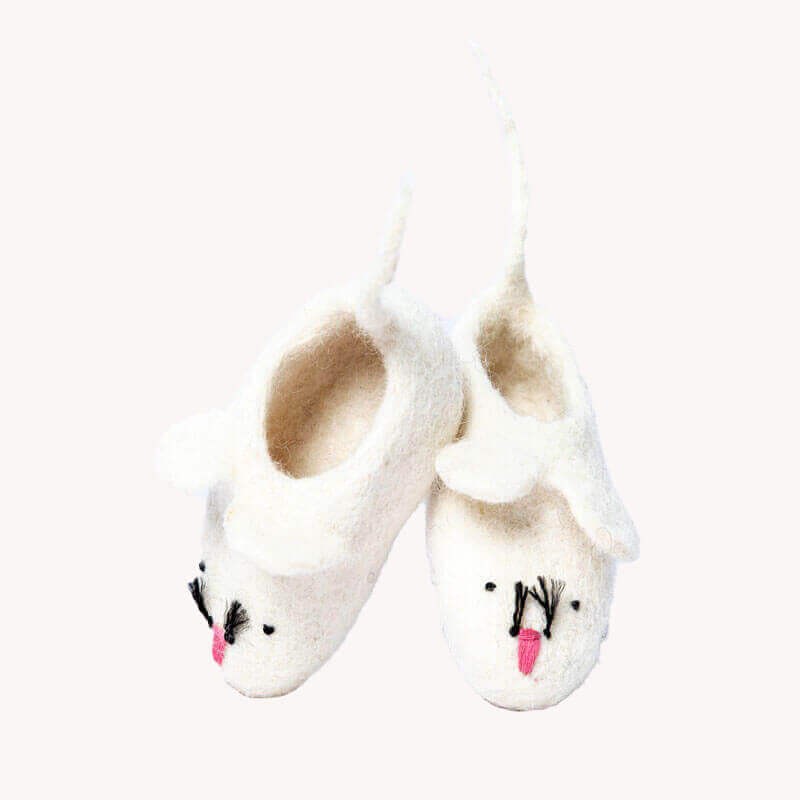 Baby Mouse Felt Shoes