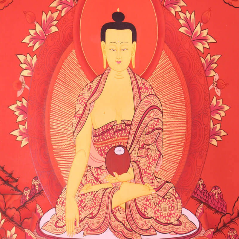 Sakyamuni Buddha Handmade Thangka Painting