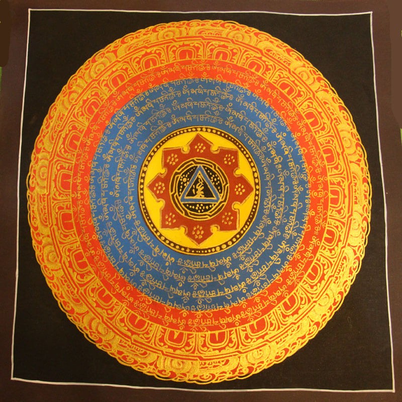 Full Mantra Painting Thangka
