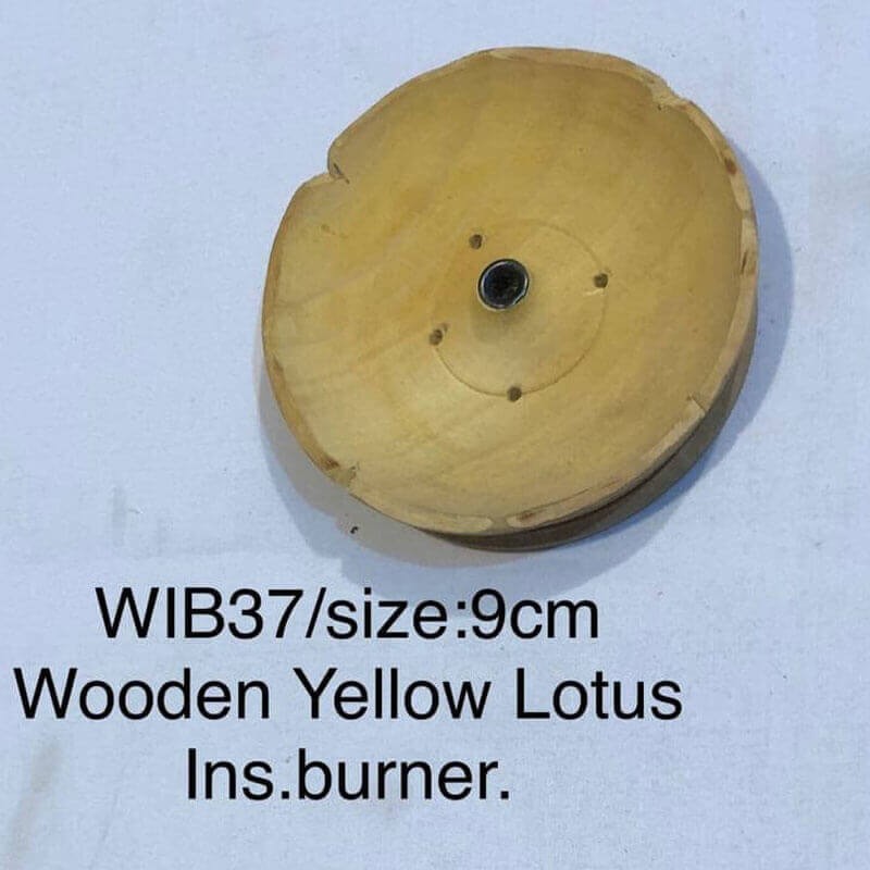 Wooden Yellow Incense Burner