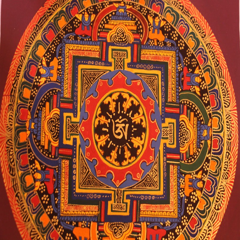 Mandala Om Painting Thangka