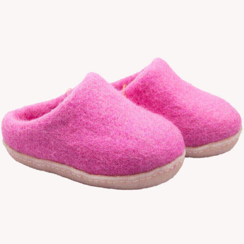 Pink Felt Shoes
