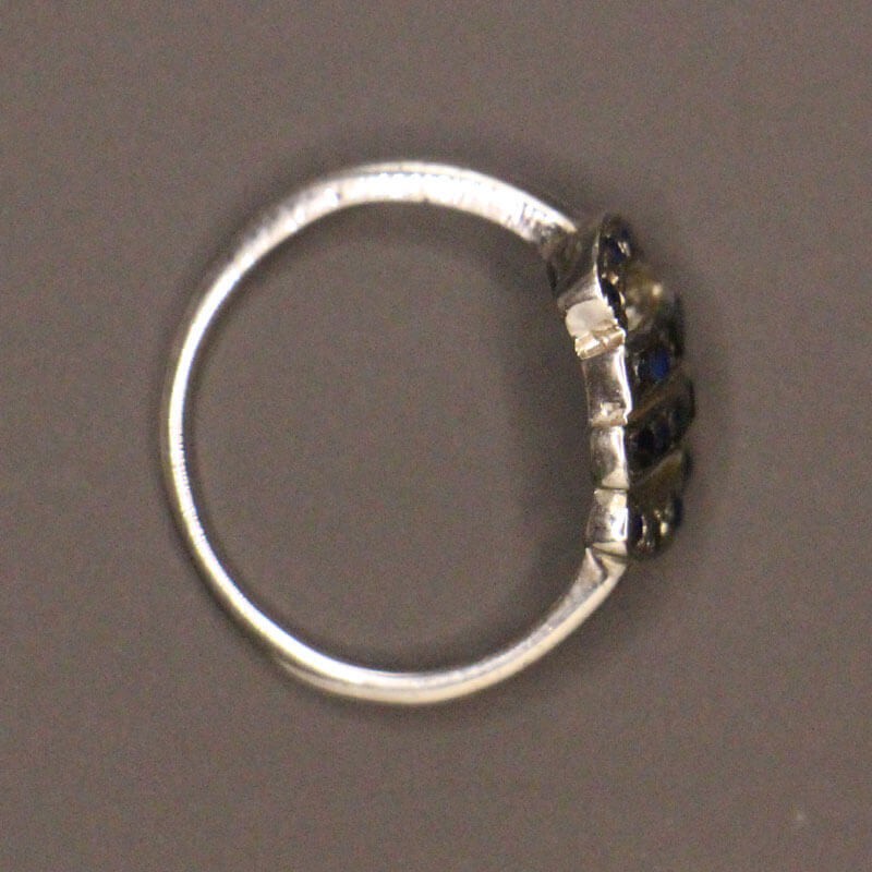 Sliver Saphire Ring