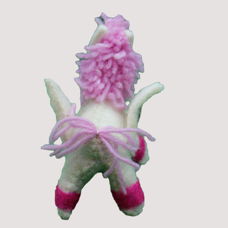 Unicorn Pink Felt Doll