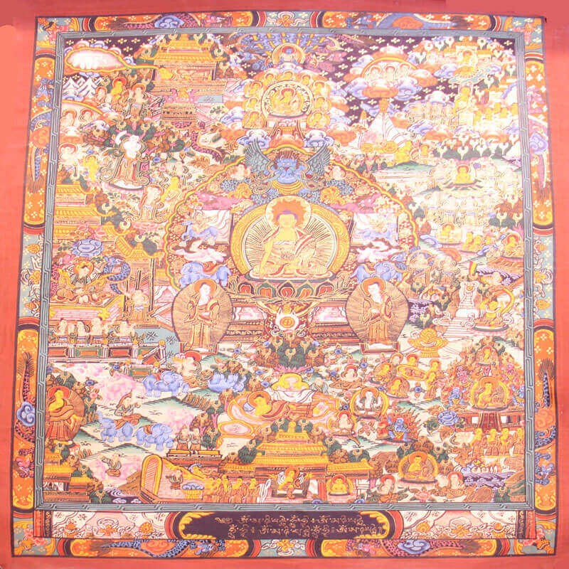 Buddha Story Thangka Painting