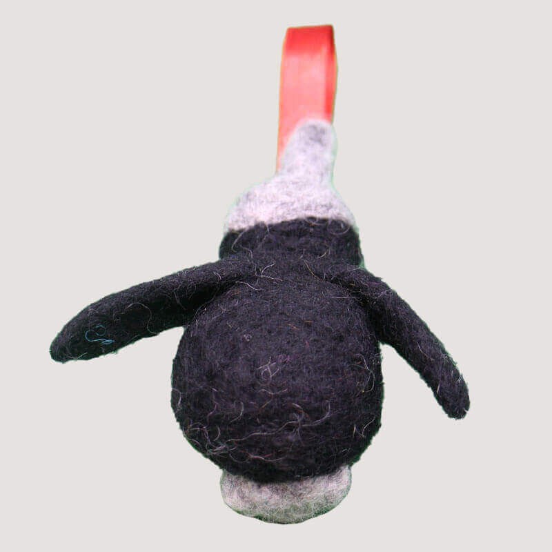 Black Penguin Felt Doll