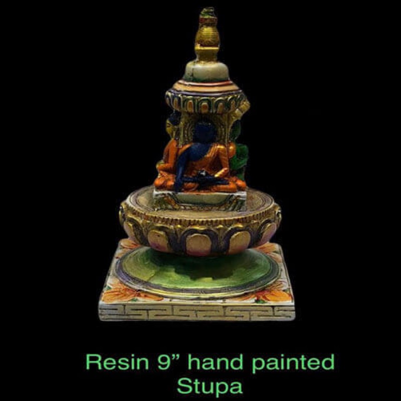 Hand Painted Stupa