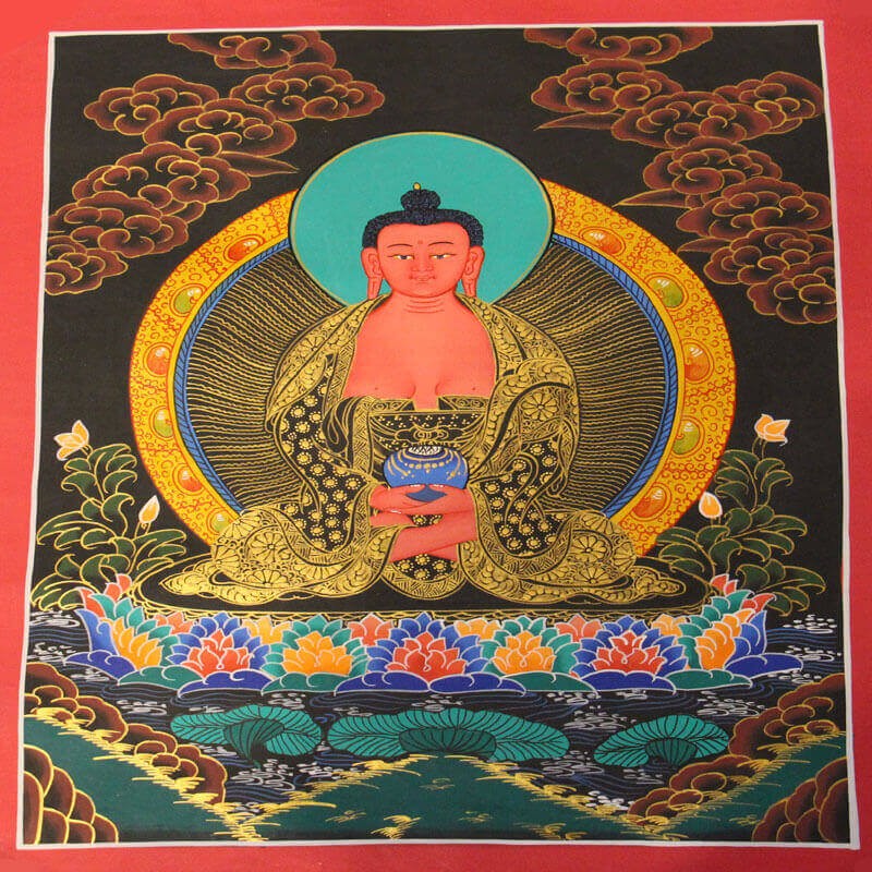 Amitabha (Amitayus) Thangka Painting