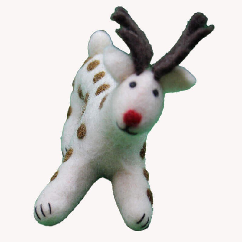 Spotted Deer Felt Doll