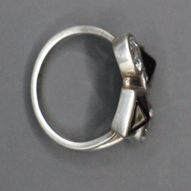 Garnet Plus Aquamarine Ring