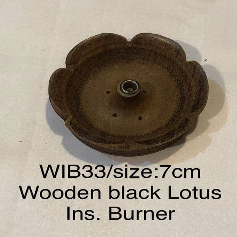 Wooden Lotus Incense Burner