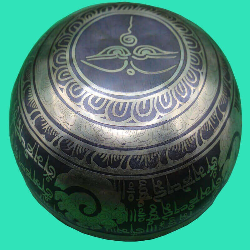 Tibetan Carved Singing Bowl