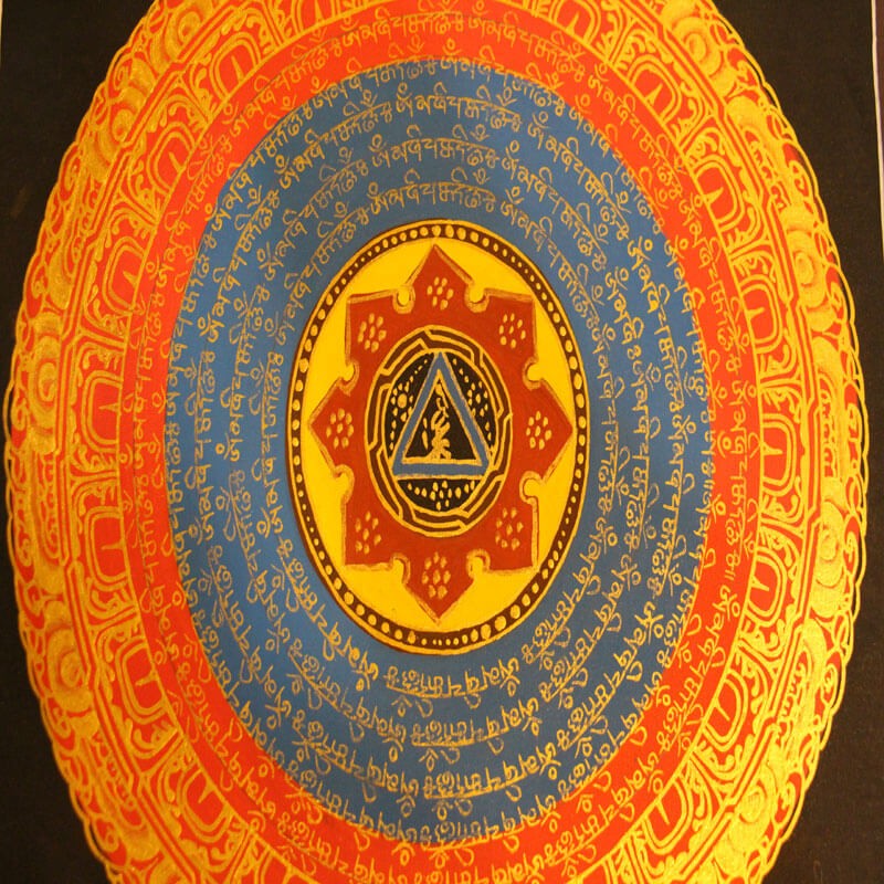 Full Mantra Painting Thangka