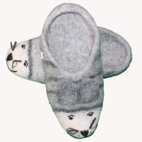 Grey Angle Felt Shoes