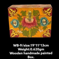 Wooden Flowery Painted Box