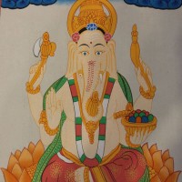 Ganesh Thangka Painting
