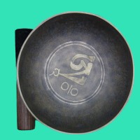 Om Carved Singing Bowl