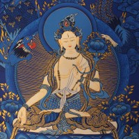 White Tara Thanka Painting