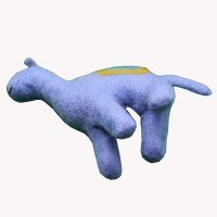 Purple Lamb Felt Doll