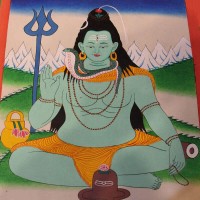 Lord Shiva Thangka Painting