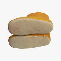 Yellow Half Felt Shoes