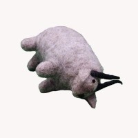 Browny Felt Yak Doll