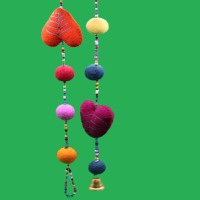 Felt Heart Hanging Decoration