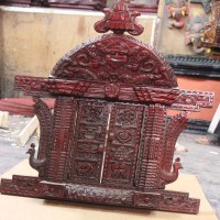 Wooden Carving Peacock with Toran