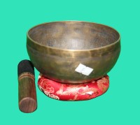 Om Carved Singing Bowl