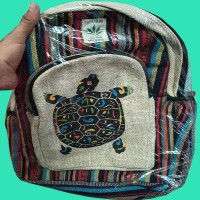 Turquoise Himalayan Mini Hemp Bag