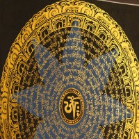 Blue Star Mandala Thangka Painting